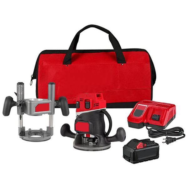 Brushless Cordless 1/2" Router Multi-Base 6.0Ah Kit
