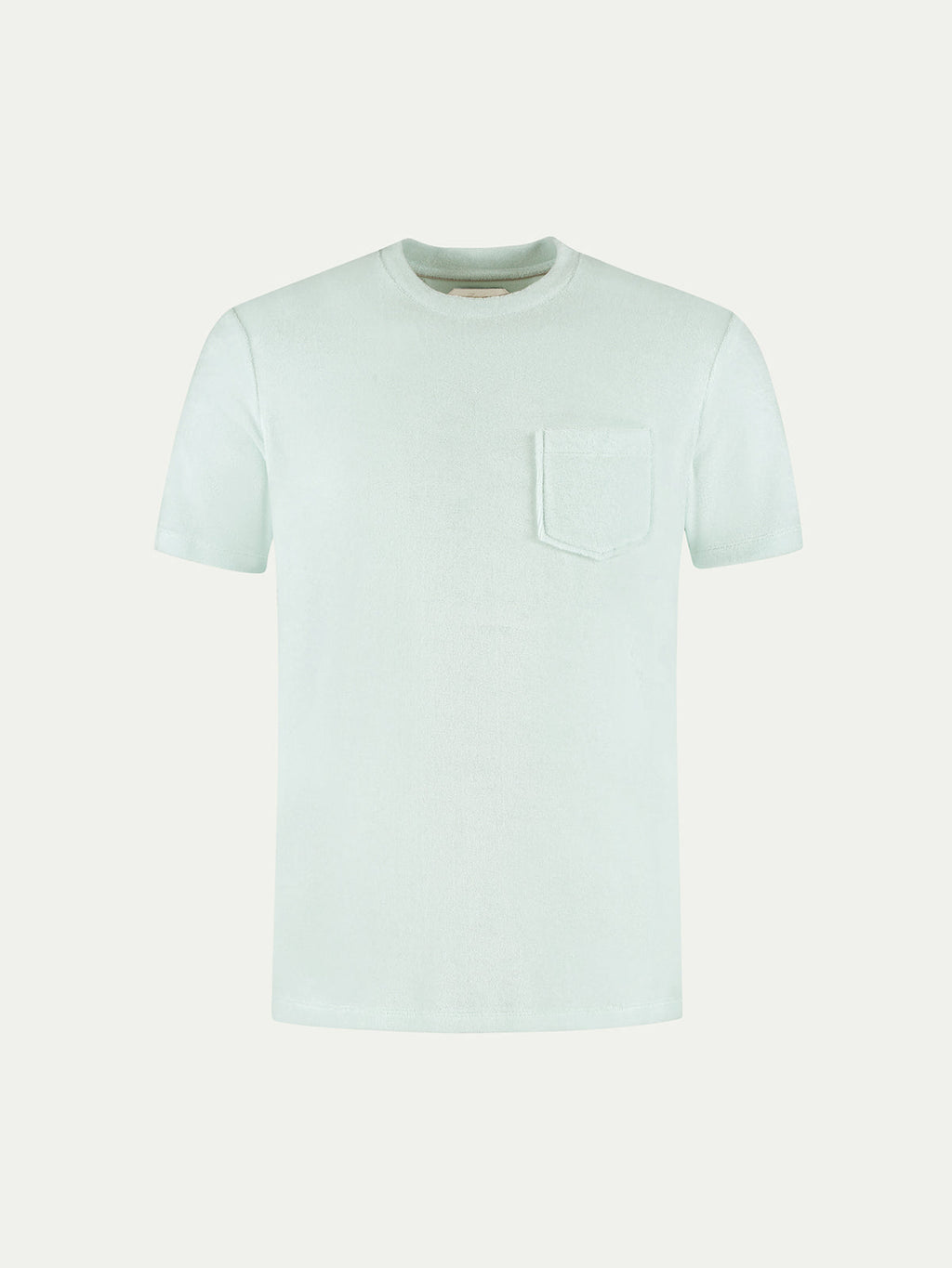 Light Aqua Terry Towelling T-Shirt