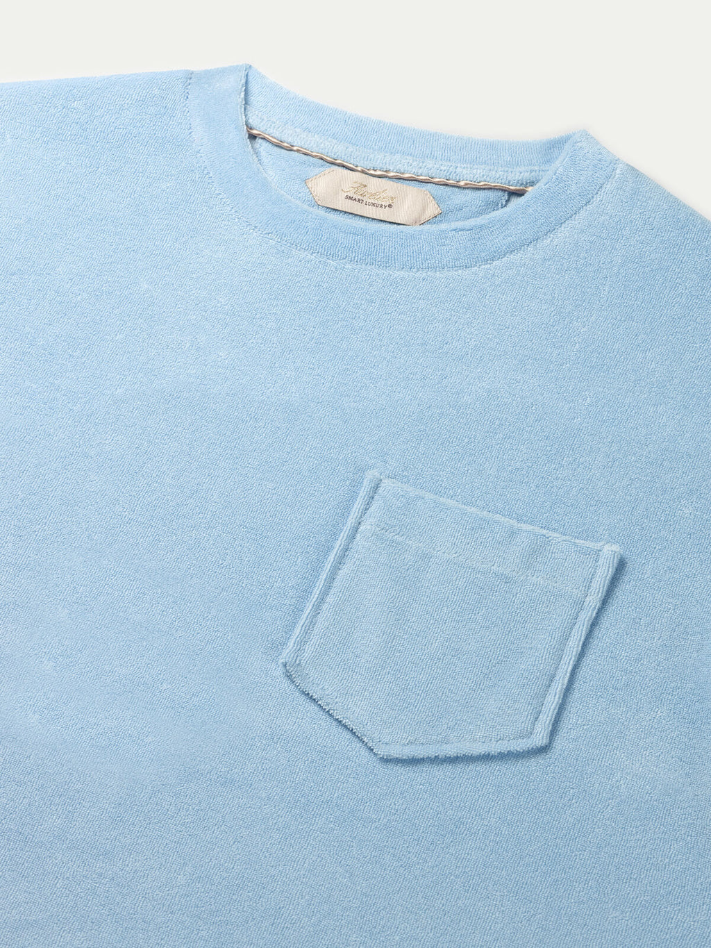 Light Blue Terry Towelling T-Shirt