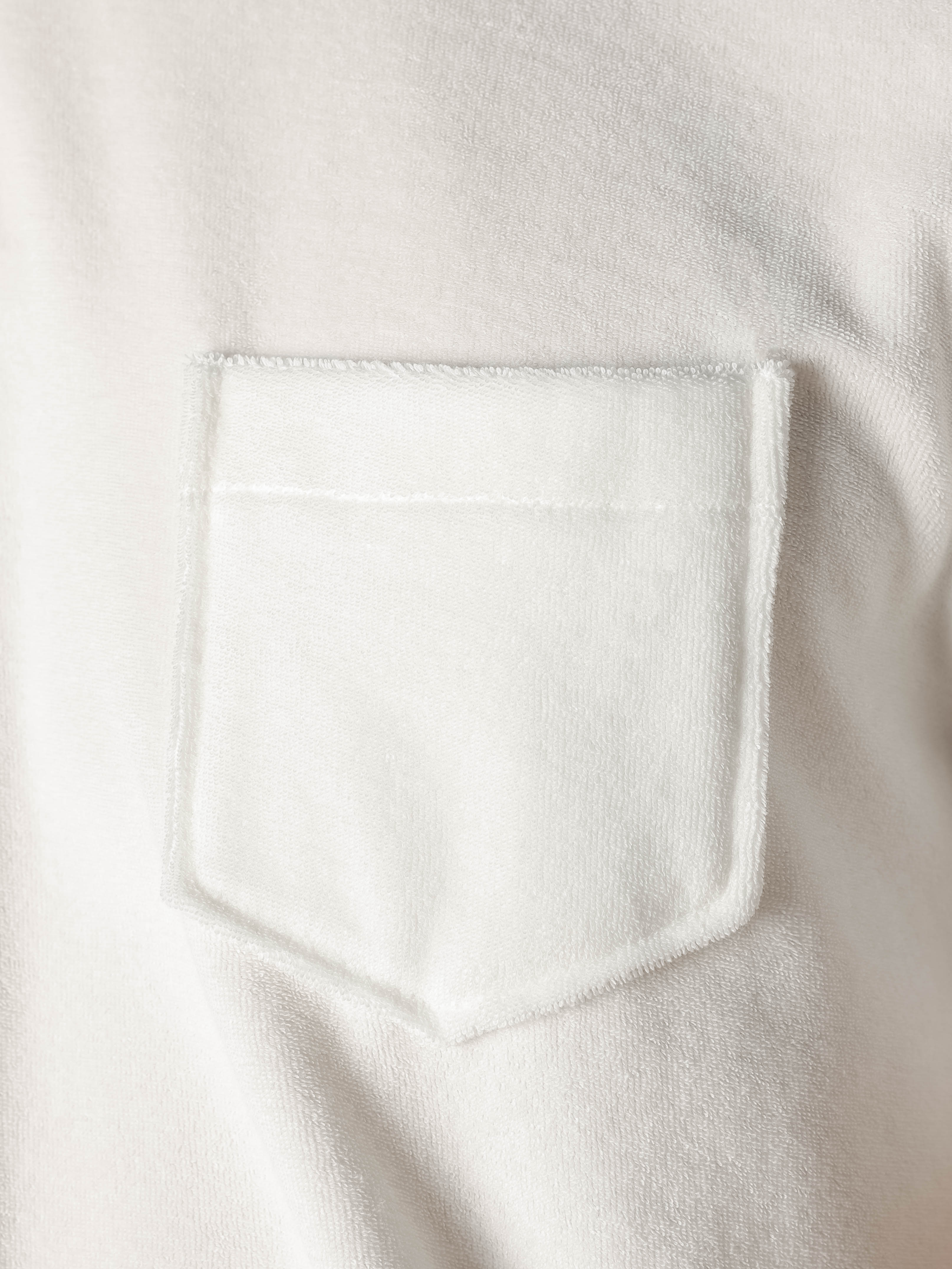 White Terry Towelling T-Shirt