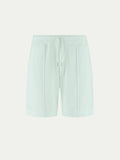 Light Aqua Terry Towelling Leisure Shorts