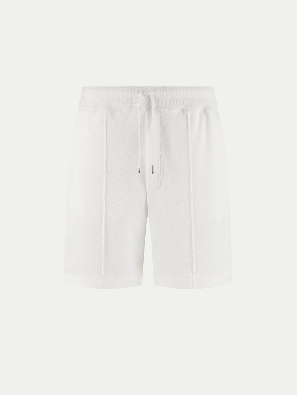 White Terry Towelling Leisure Shorts