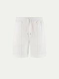 White Terry Towelling Leisure Shorts