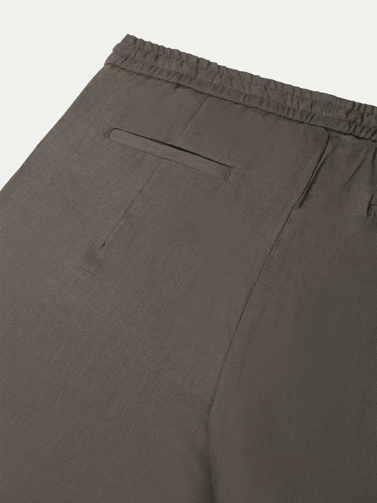 Ash Grey Linen Seaside Shorts