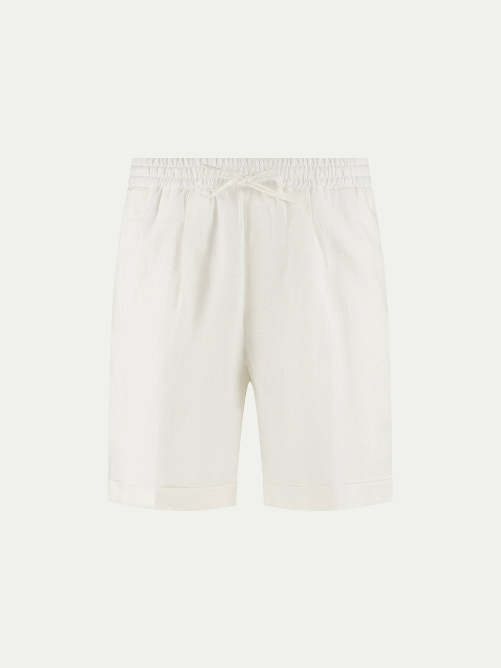 Ecru Linen Seaside Shorts