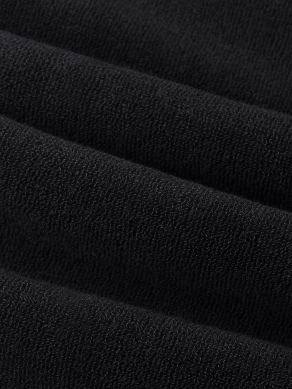 Black Terry Towelling T-Shirt